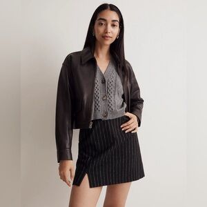 Madewell Wool-Blend Mini Skirt